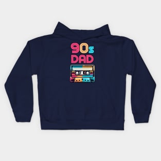 90s Dad Retro Cassette: Vintage Nostalgia Design Kids Hoodie